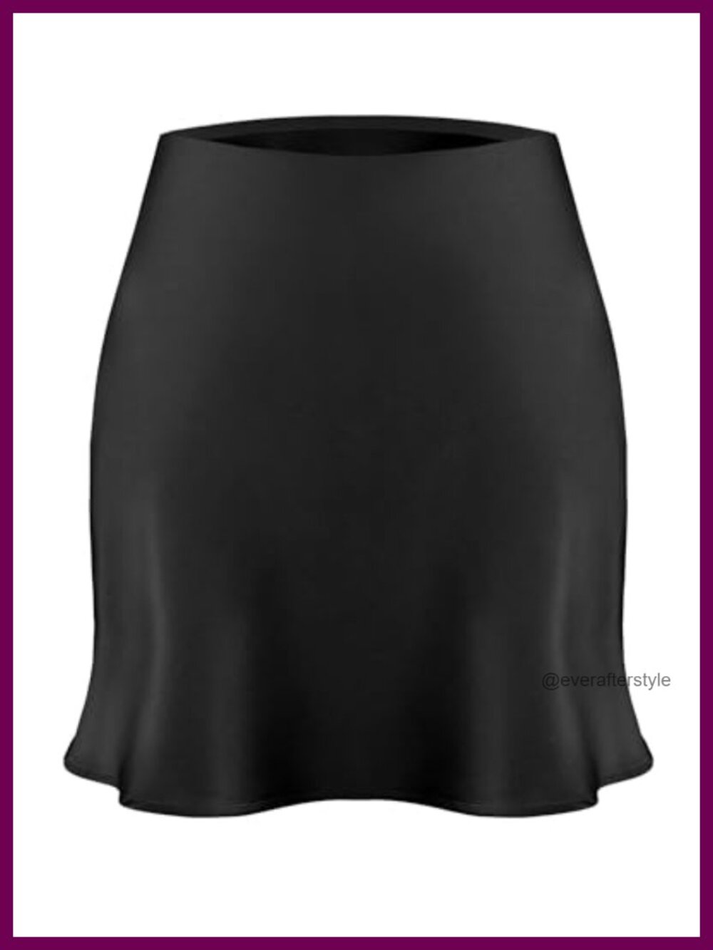 Satin Mini Skirt High Waisted A-Line Fishtail Short Elegant Party